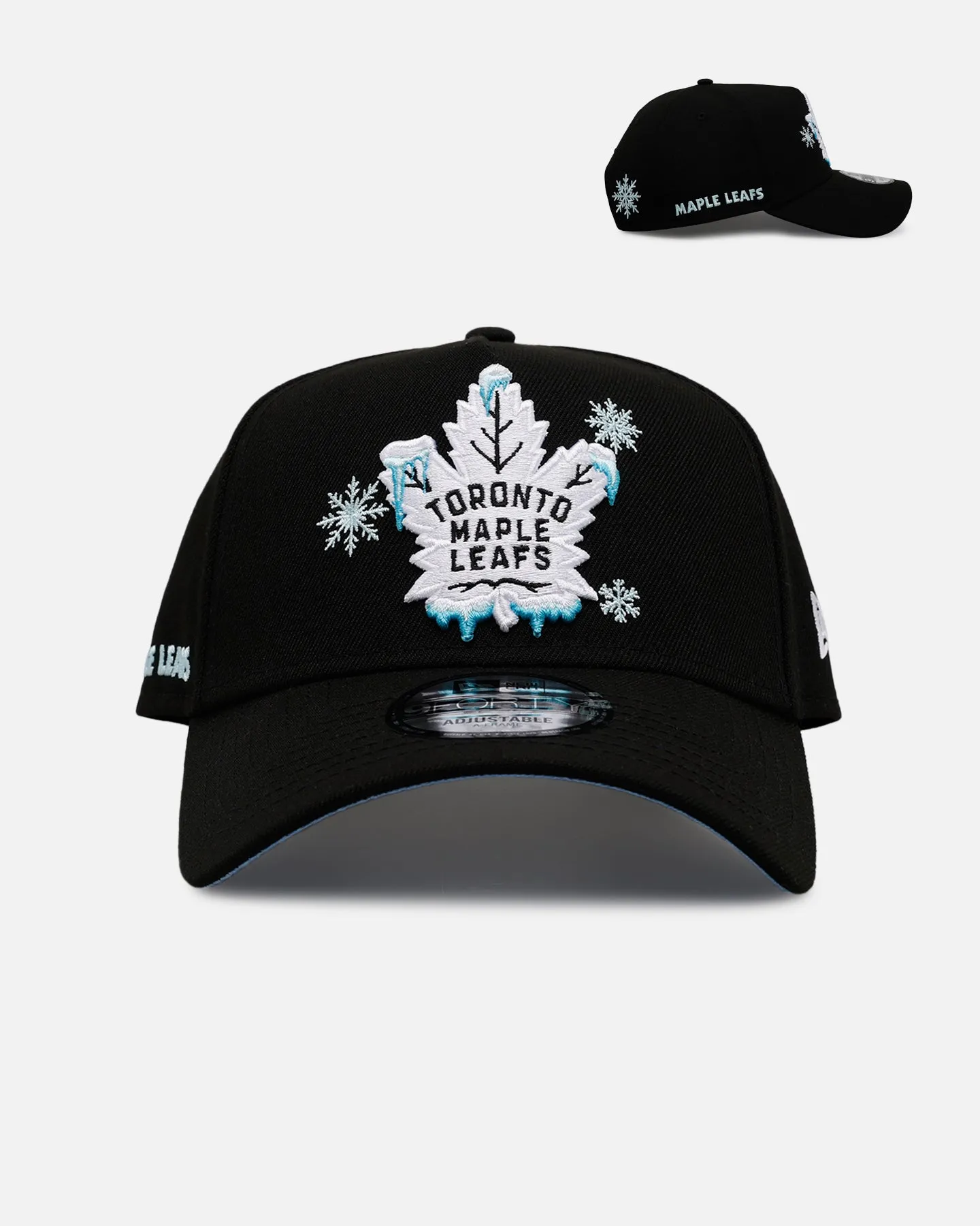 New Era Toronto Maple Leafs 'Cold As Ice' 9FORTY A-Frame Snapback Black sold by Culture Kings