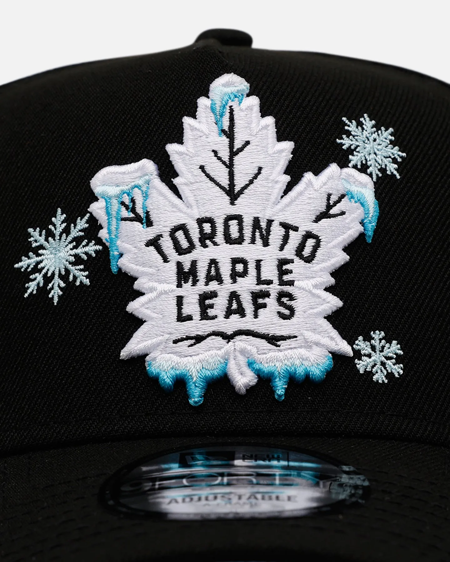 New Era Toronto Maple Leafs 'Cold As Ice' 9FORTY A-Frame Snapback Black sold by Culture Kings product image thumbnail 5