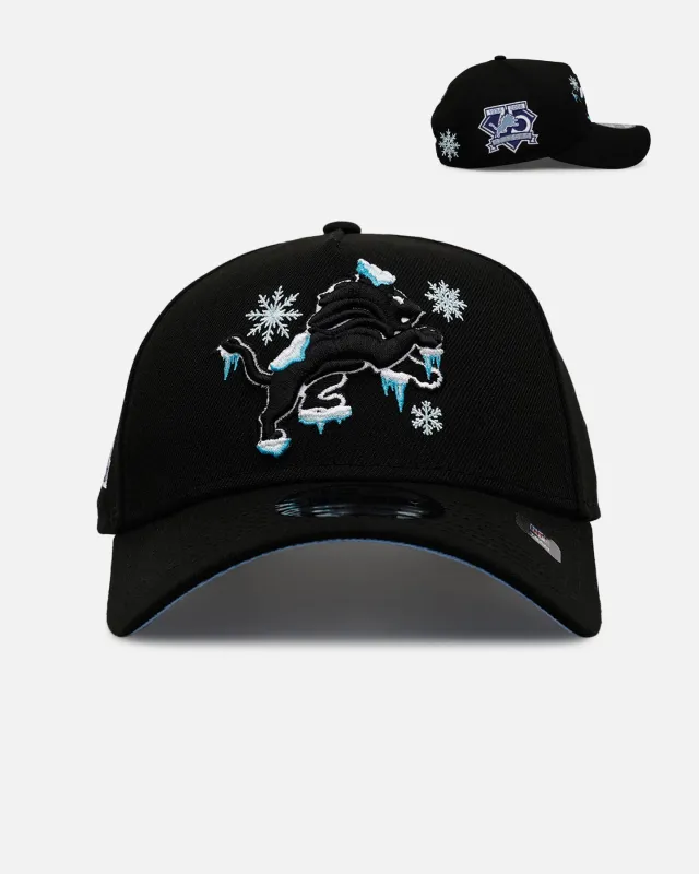 New Era Detroit Lions 'Cold As Ice' 9FORTY A-Frame Snapback Black sold by Culture Kings