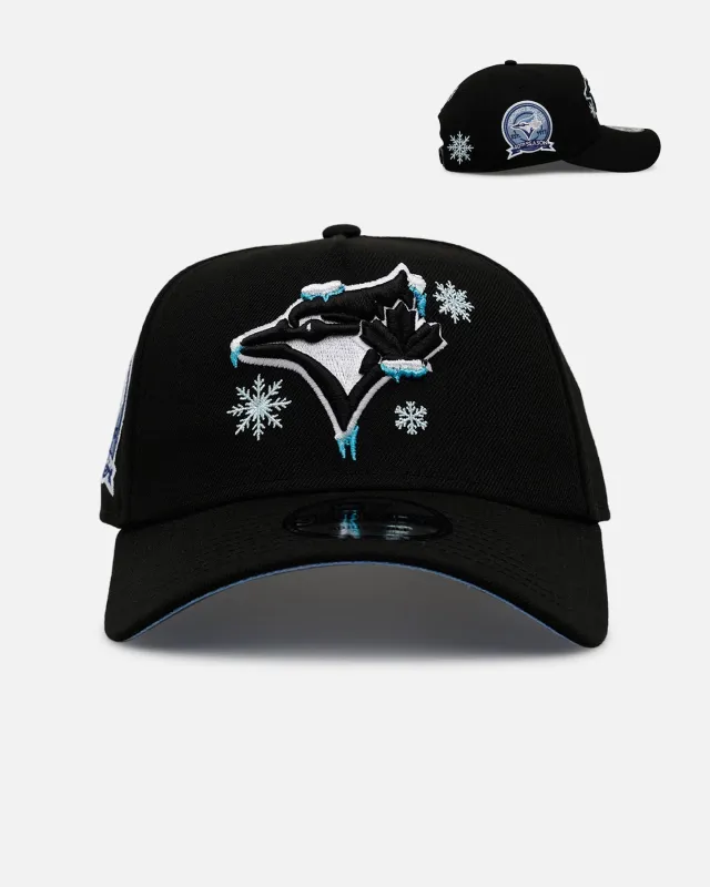 New Era Toronto Blue Jays 'Cold As Ice' 9FORTY A-Frame Snapback Black sold by Culture Kings