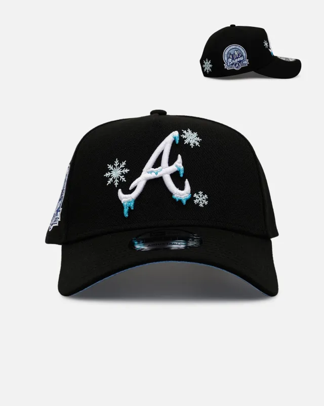 New Era Atlanta Braves 'Cold As Ice' 9FORTY A-Frame Snapback Black sold by Culture Kings