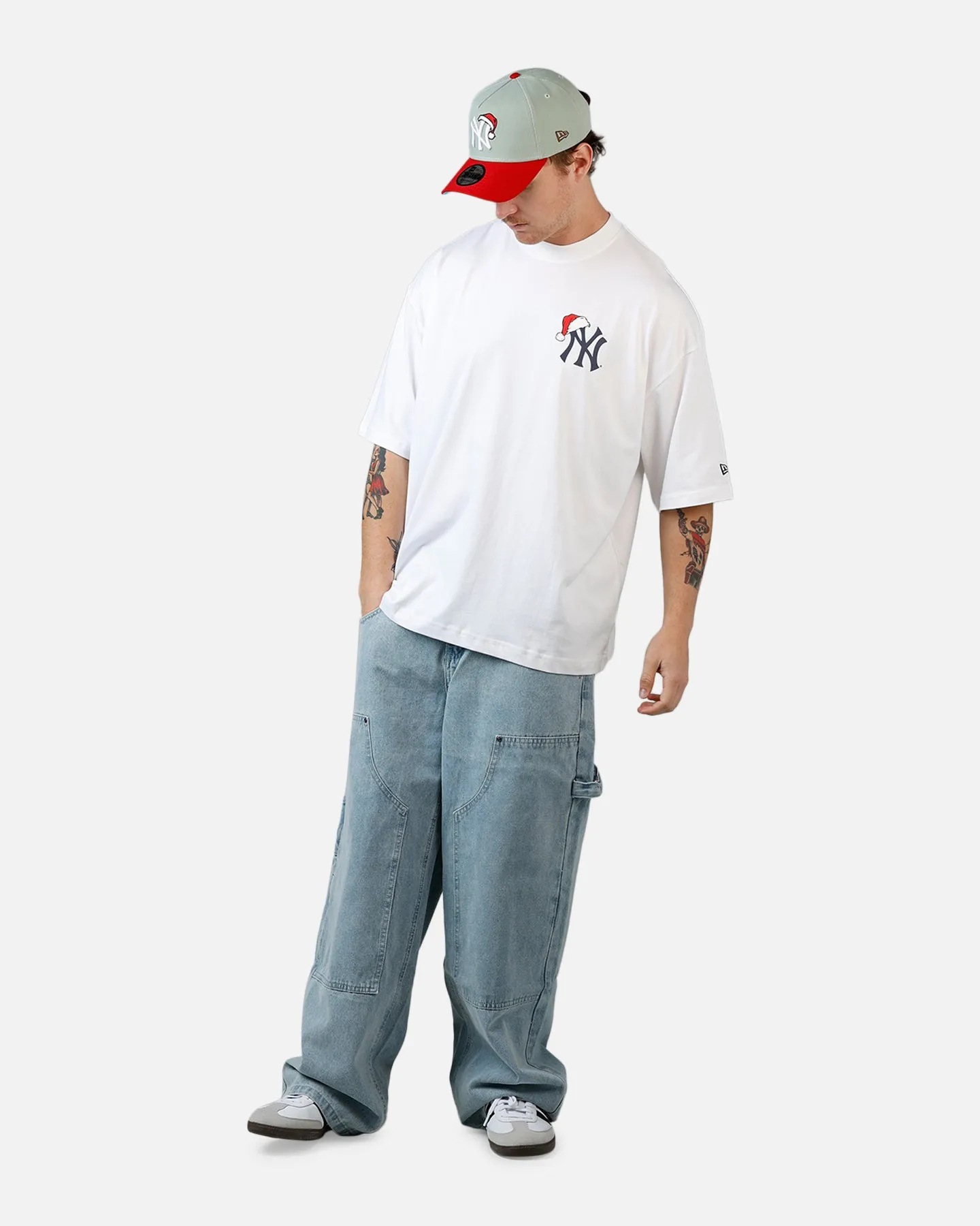 New Era New York Yankees 'All I Want For Christmas' Santa T-Shirt White sold by Culture Kings product image thumbnail 3