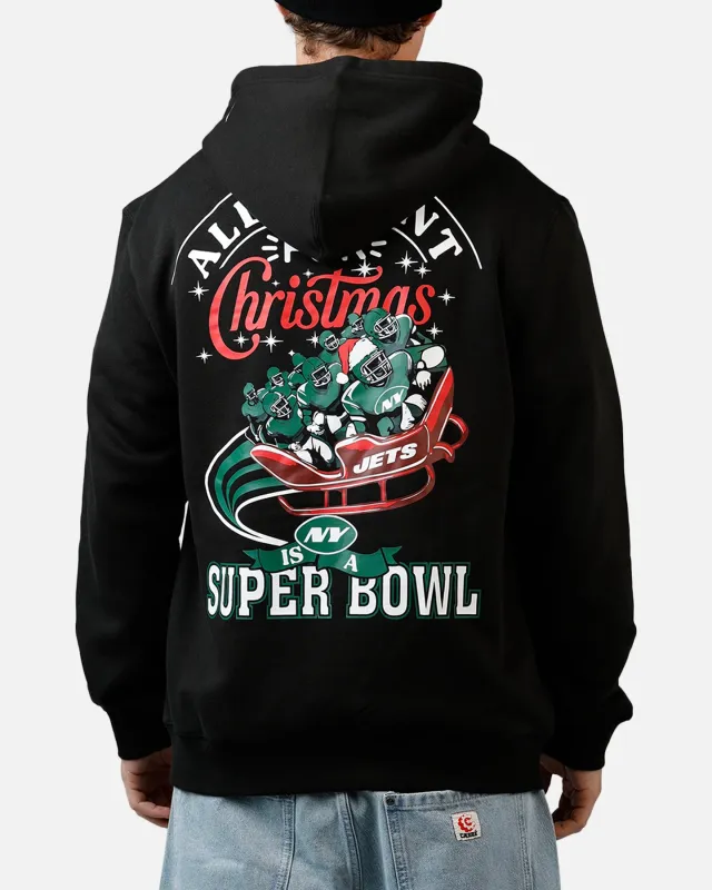 New Era New York Jets All I Want For Christmas Hoodie Black sold by Culture Kings