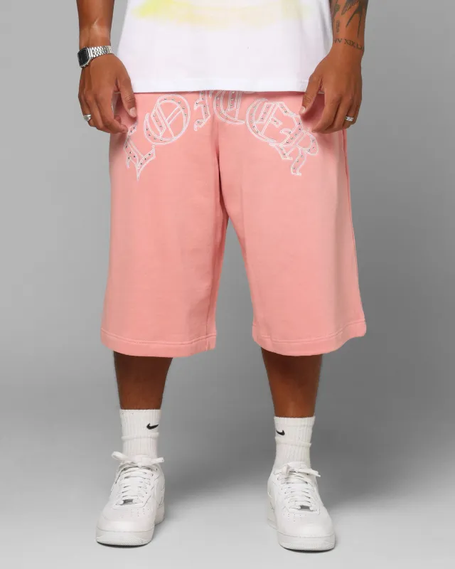 Loiter Destruct Sweat Shorts Pink sold by Culture Kings