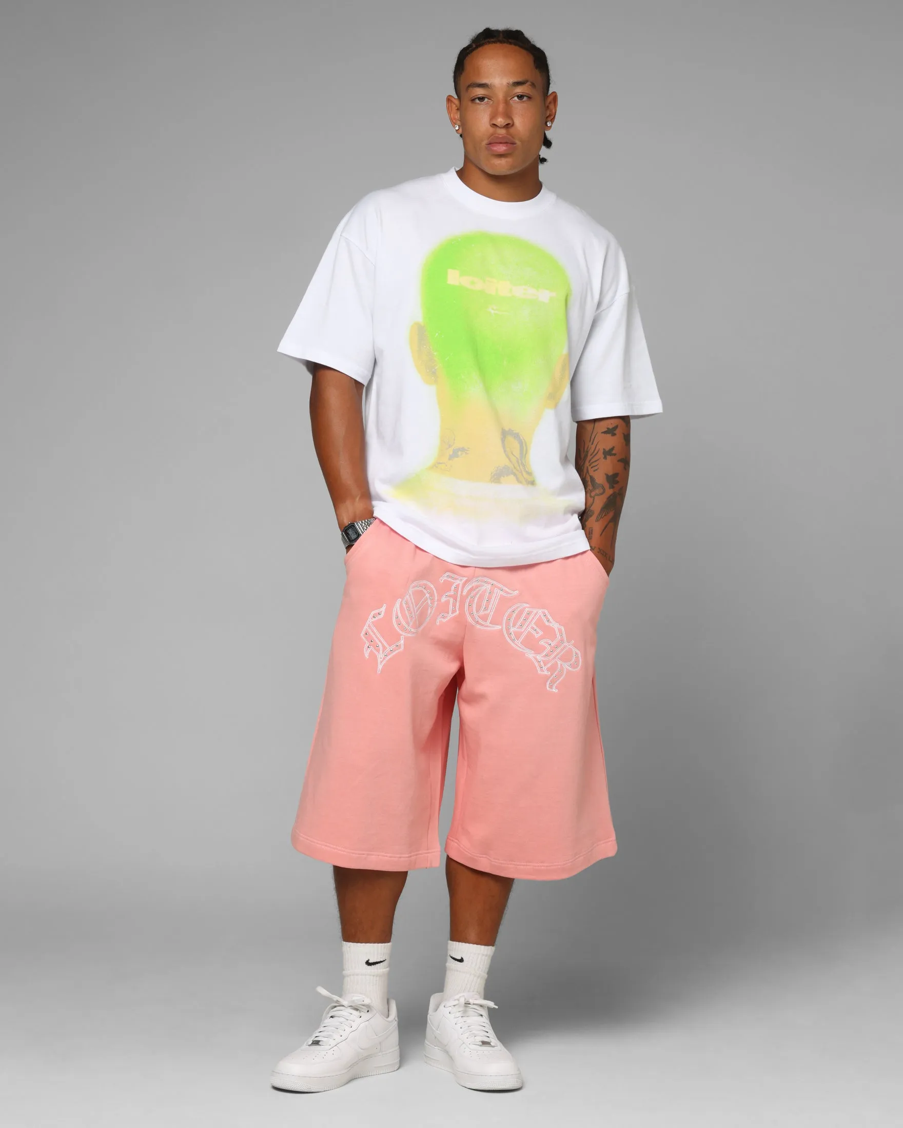 Loiter Destruct Sweat Shorts Pink sold by Culture Kings product image thumbnail 2