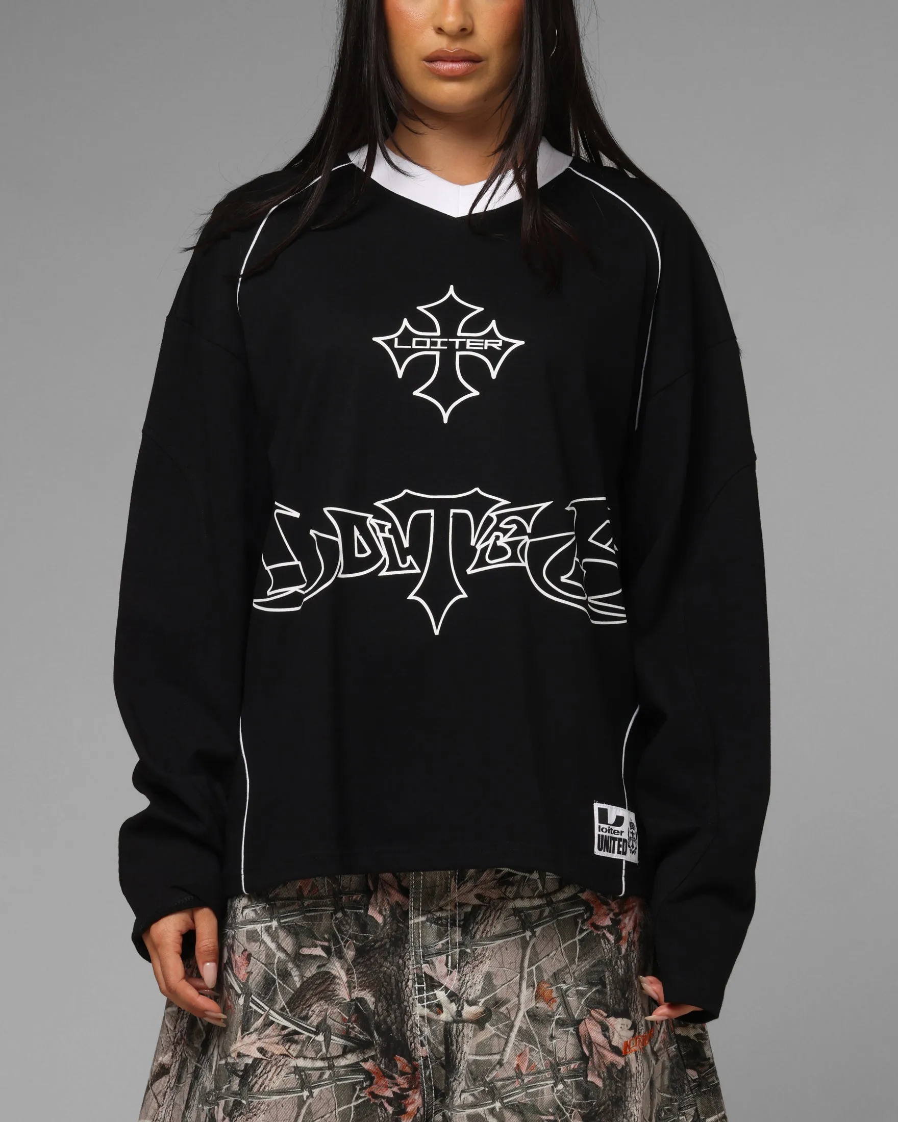 Loiter Imperial Cup Long Sleeve T-Shirt Black sold by Culture Kings