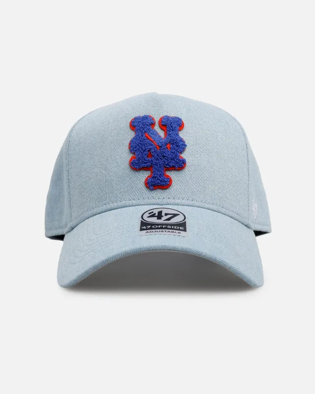 47 Brand New York Mets 'Denim Chenille' 47 Offside Snapback Denim sold by Culture Kings