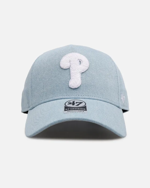 47 Brand Philadelphia Phillies 'Denim Chenille' 47 Offside Snapback Denim sold by Culture Kings