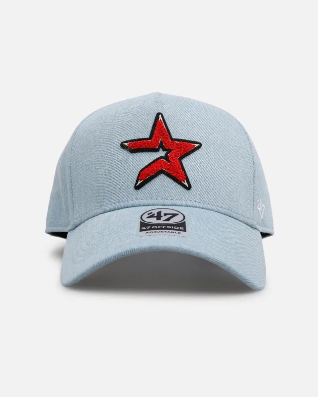 47 Brand Houston Astros 'Denim Chenille' 47 Offside Snapback Denim sold by Culture Kings