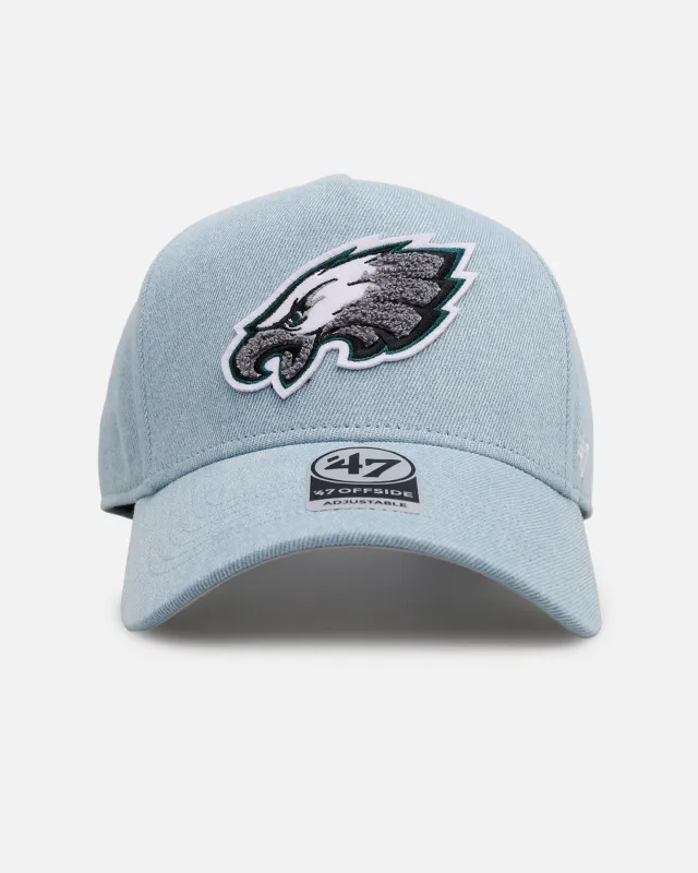 47 Brand Philadelphia Eagles 'Denim Chenille' 47 Offside Strapback Denim sold by Culture Kings