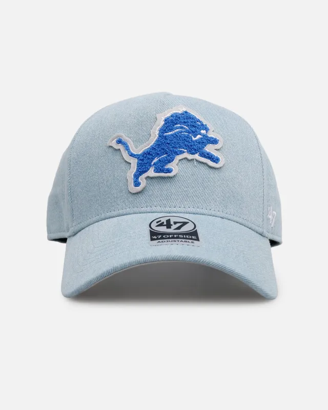 47 Brand Detroit Lions 'Denim Chenille' 47 Offside Strapback Denim sold by Culture Kings
