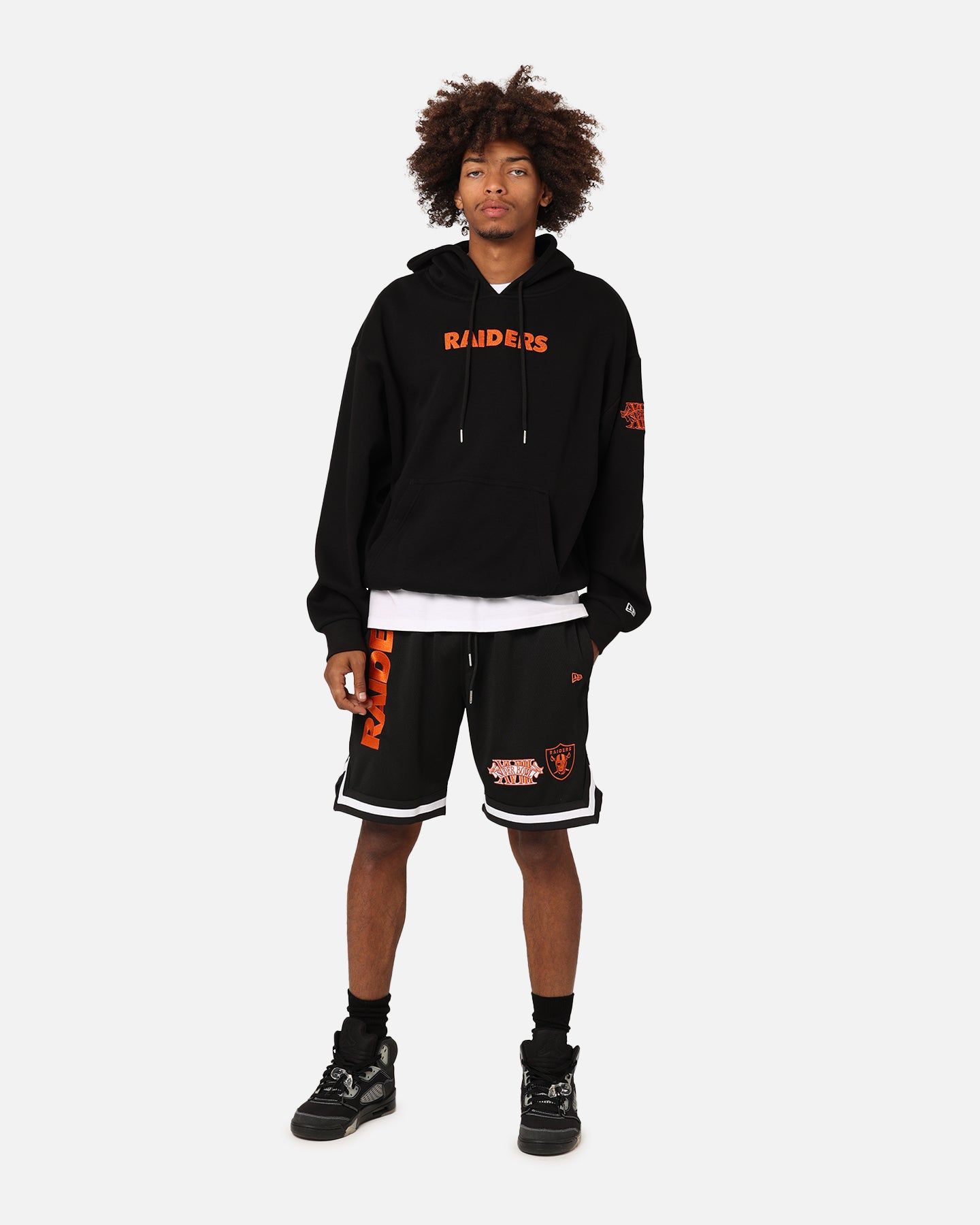 New Era Las Vegas Raiders 'Scary Nights' Oversized Hoodie Black/Orange sold by Culture Kings product image thumbnail 3