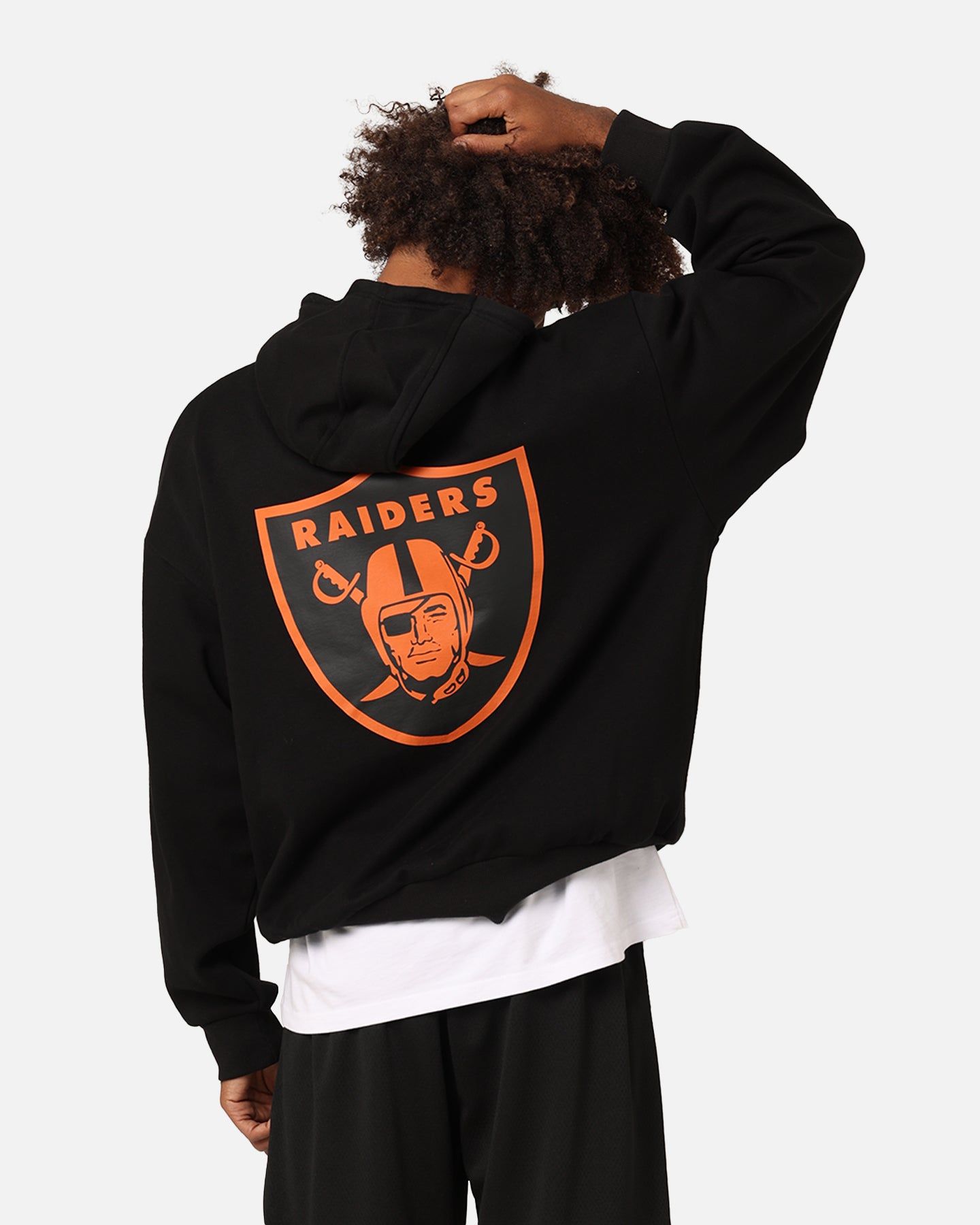 New Era Las Vegas Raiders 'Scary Nights' Oversized Hoodie Black/Orange sold by Culture Kings product image thumbnail 2