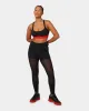 Reebok X Cardi B Women's High Raised Mesh Tights Black sold by Culture Kings