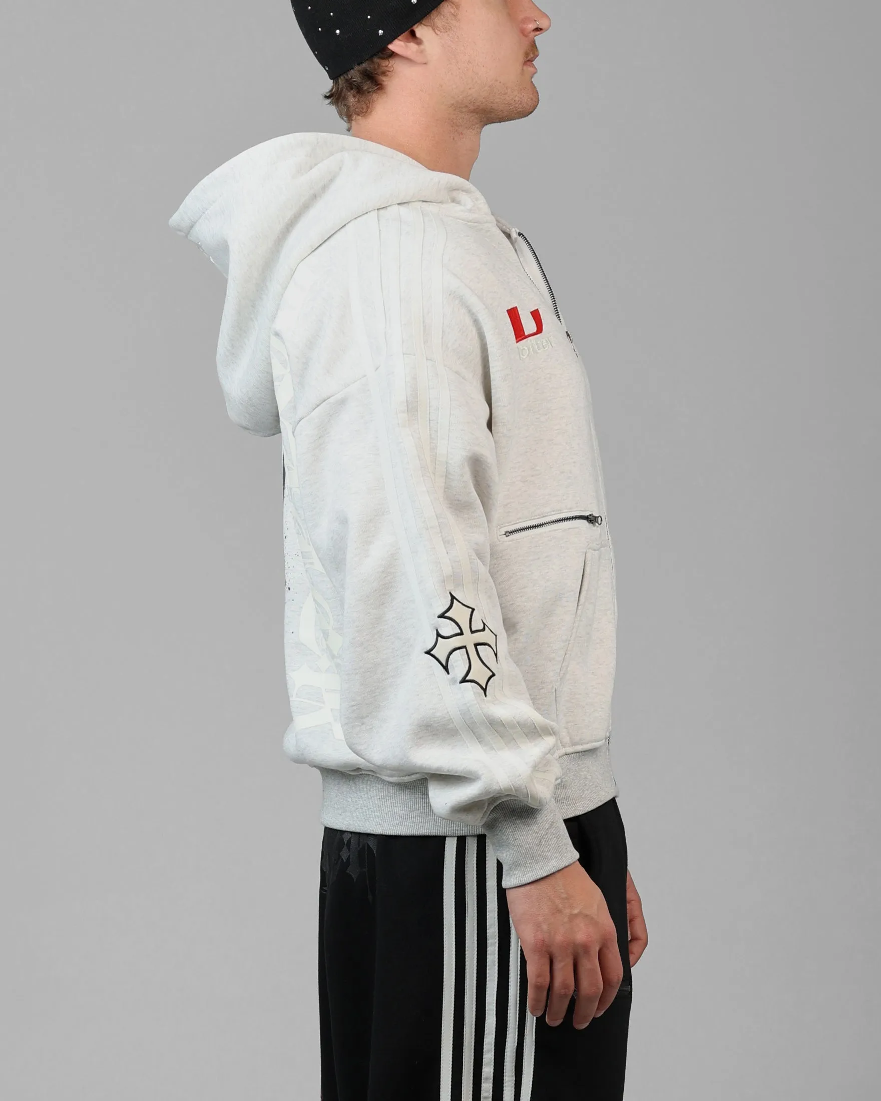 Loiter Imperial Zip Hoodie Grey sold by Culture Kings product image thumbnail 4