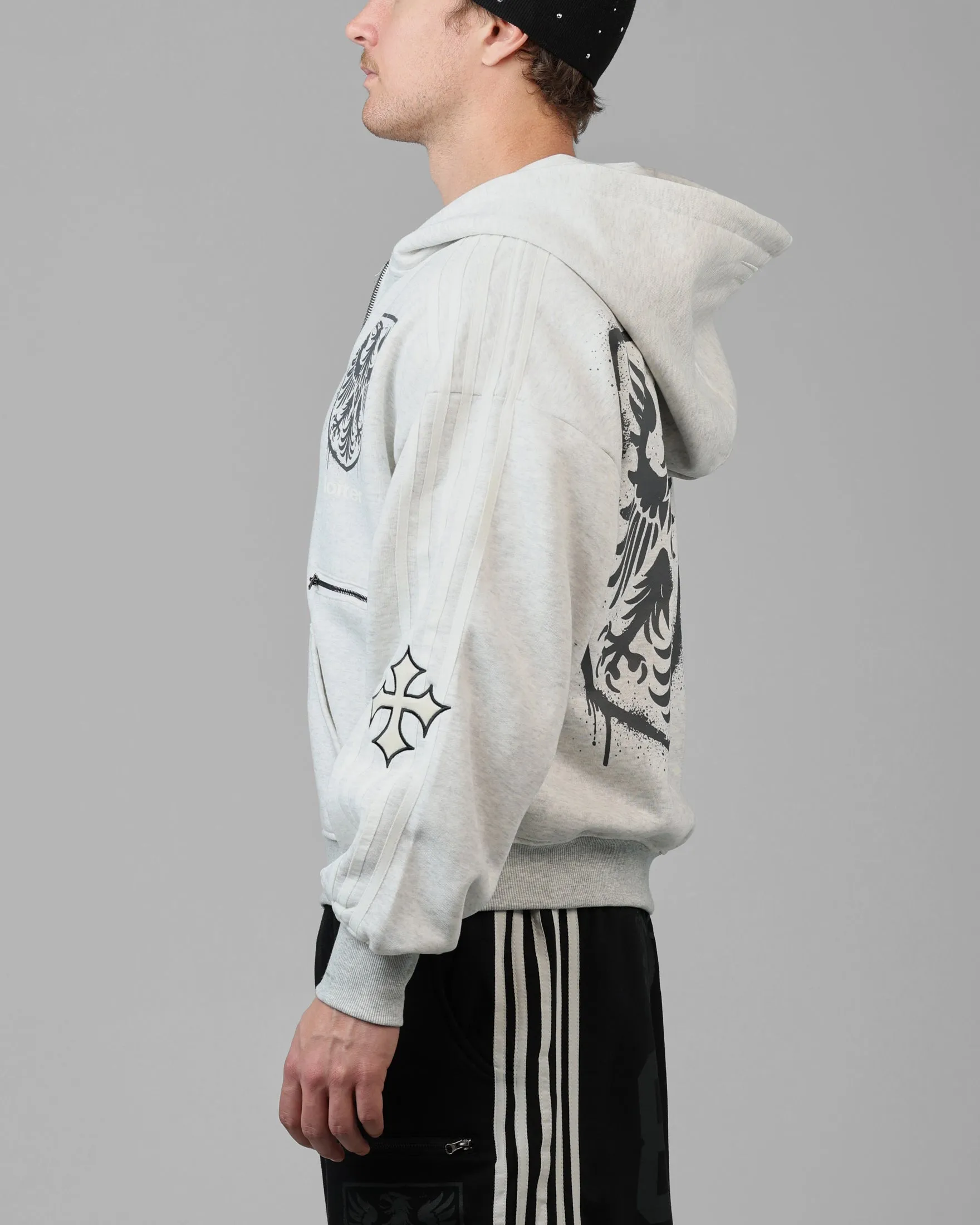 Loiter Imperial Zip Hoodie Grey sold by Culture Kings product image thumbnail 5