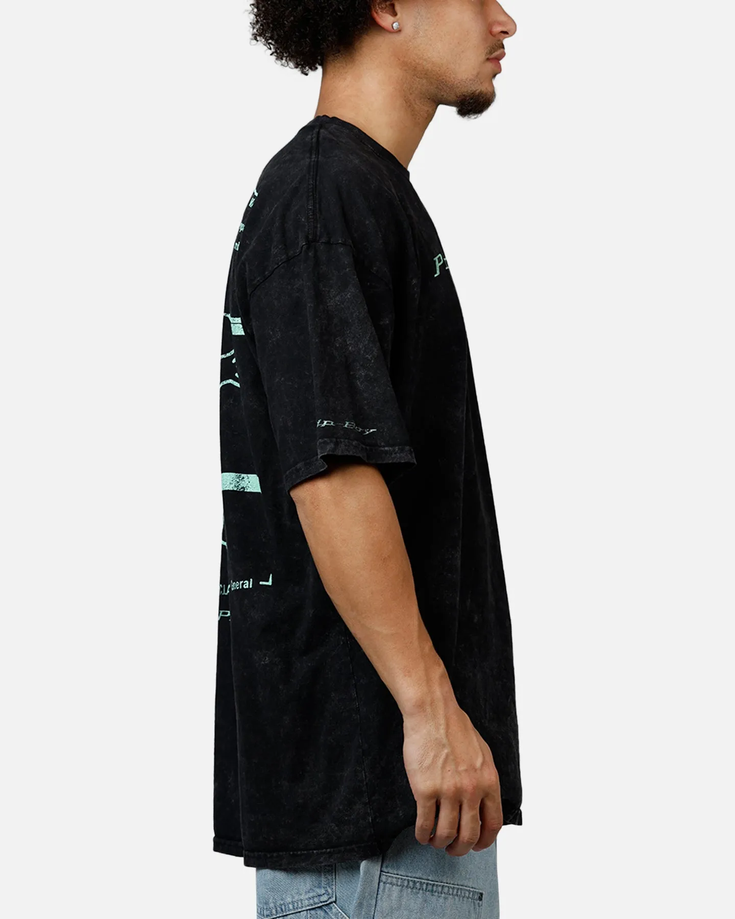 73Studio X Fallout Pipboy T-Shirt Black Acidwash sold by Culture Kings product image thumbnail 4