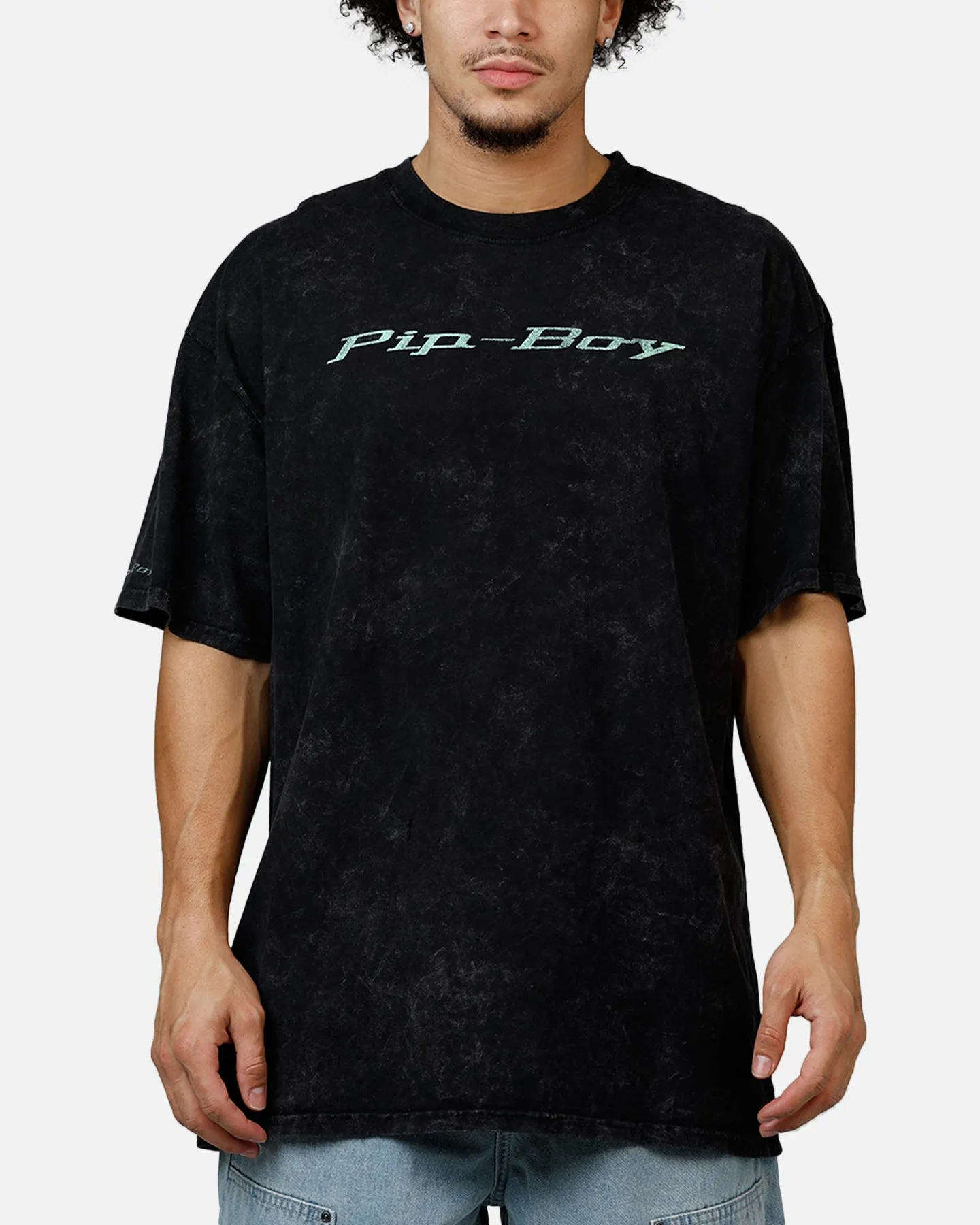 73Studio X Fallout Pipboy T-Shirt Black Acidwash sold by Culture Kings product image thumbnail 2