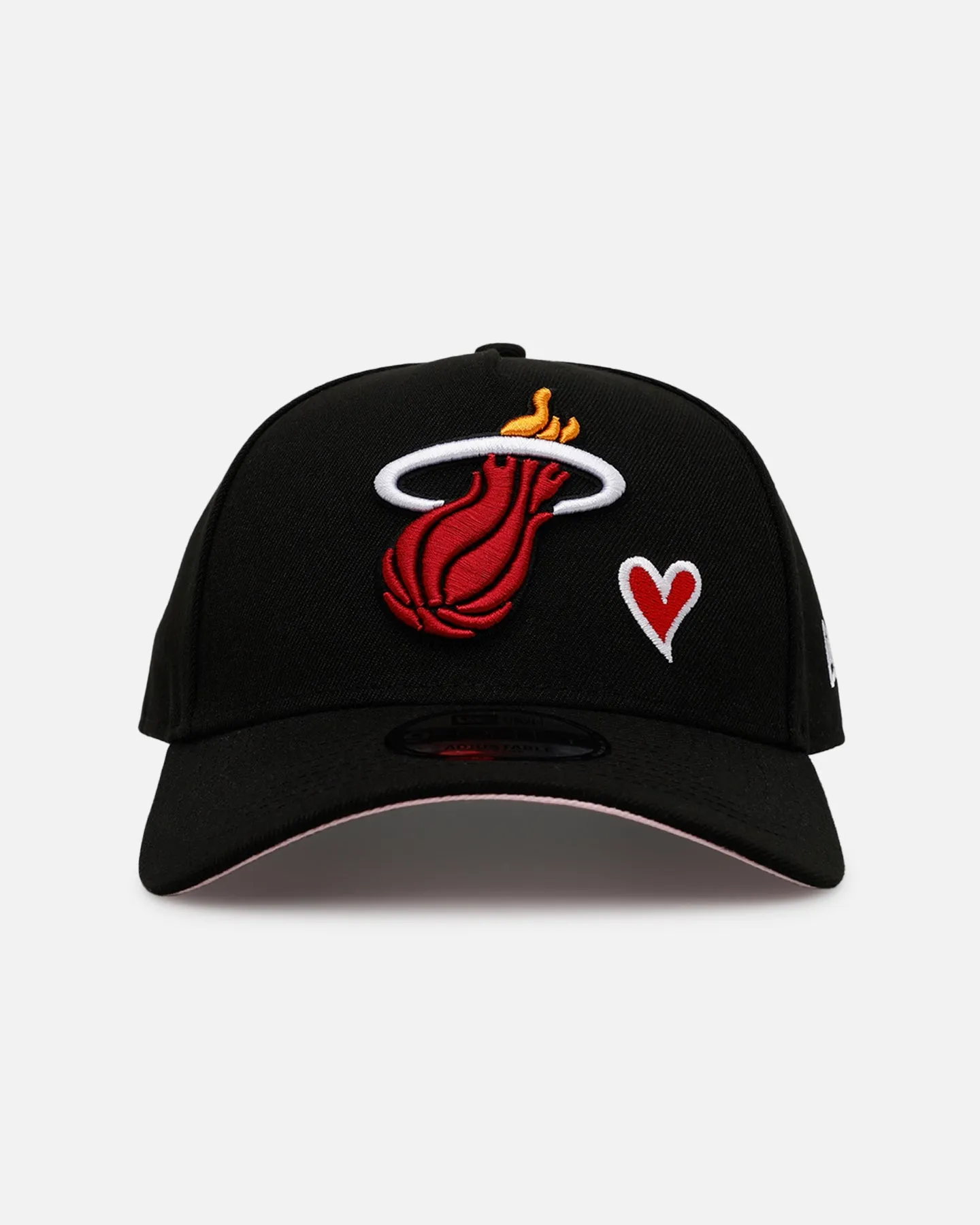 New Era Miami Heat 'Team Color Hearts' 9FORTY A-Frame Snapback Official Team Color sold by Culture Kings