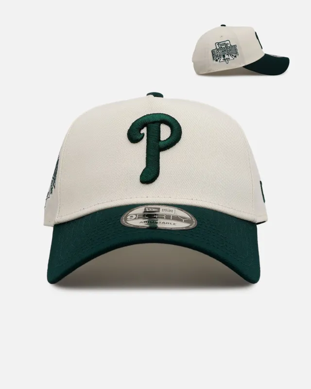 New Era Philadelphia Phillies 'Evergreen 2.0' 9FORTY A-Frame Snapback Chrome/Dark Green sold by Culture Kings
