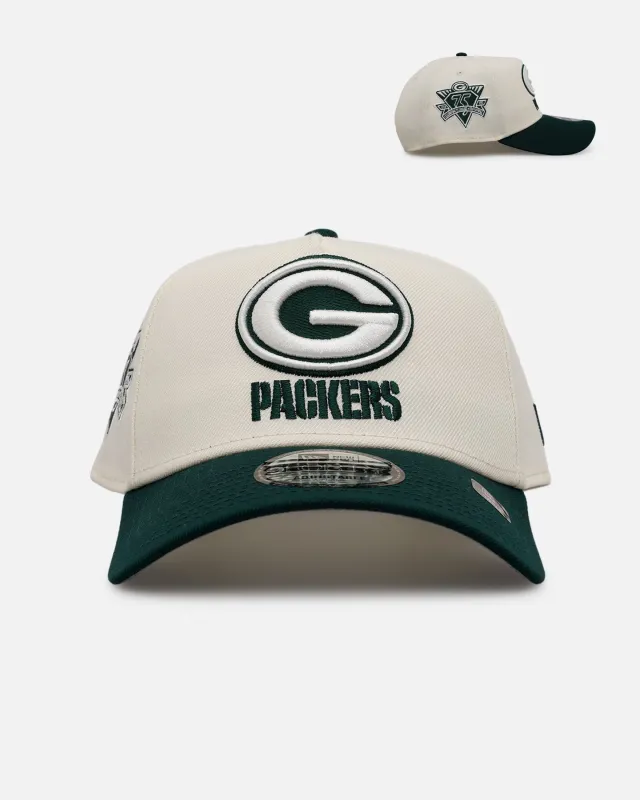 New Era Green Bay Packers 'Evergreen 2.0' 9FORTY A-Frame Snapback Chrome/Dark Green sold by Culture Kings
