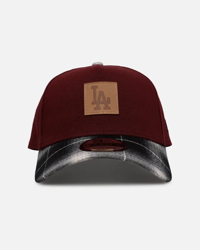 New Era Los Angeles Dodgers 'Workwear' 9FORTY A-Frame Snapback Maroon made by New Era