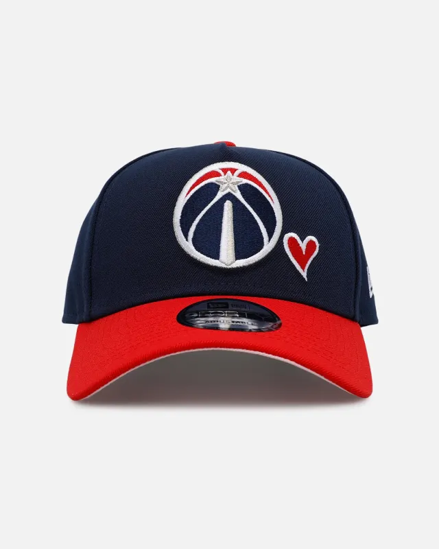 New Era Washington Wizards 'Team Color Hearts' 9FORTY A-Frame Snapback Official Team Color sold by Culture Kings