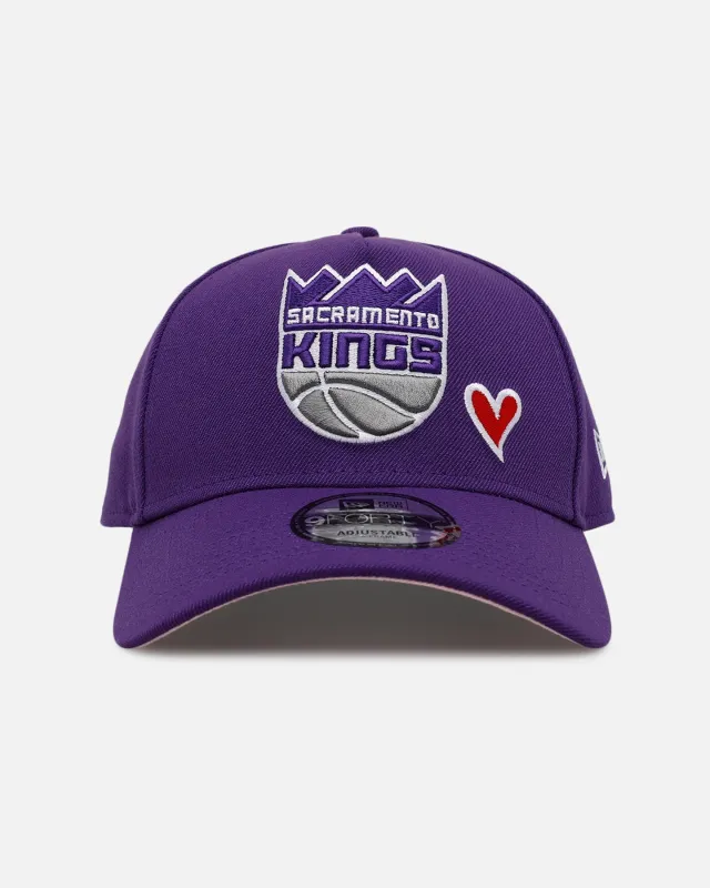 New Era Sacramento Kings 'Team Color Hearts' 9FORTY A-Frame Snapback Official Team Color sold by Culture Kings