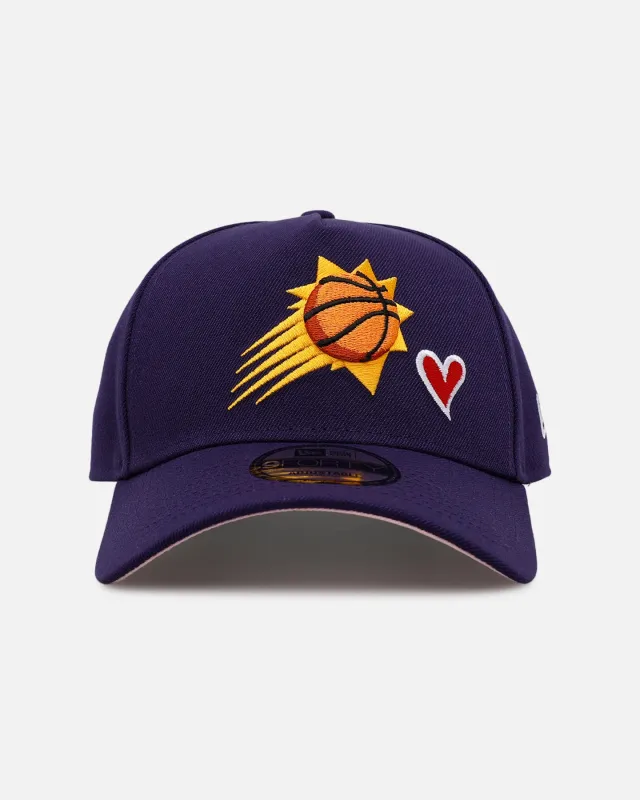 New Era Phoenix Suns 'Team Color Hearts' 9FORTY A-Frame Snapback Official Team Color sold by Culture Kings