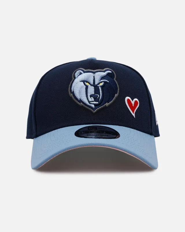 New Era Memphis Grizzlies 'Team Color Hearts' 9FORTY A-Frame Snapback Official Team Color sold by Culture Kings