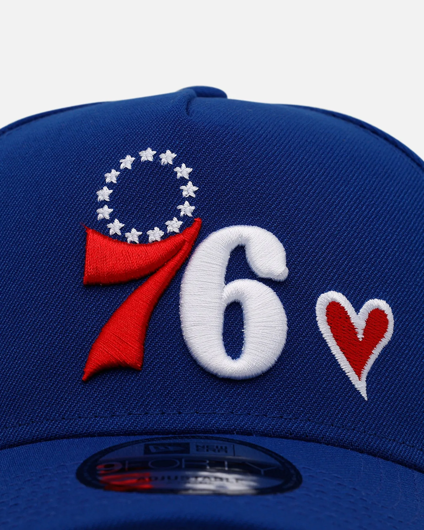New Era Philadelphia 76ers 'Team Color Hearts' 9FORTY A-Frame Snapback Official Team Color sold by Culture Kings product image thumbnail 5