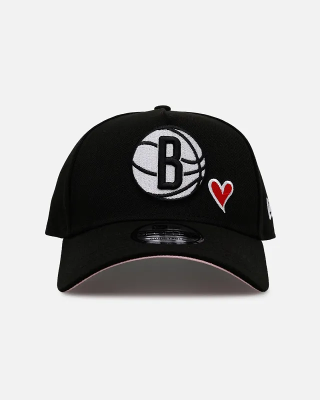 New Era Brooklyn Nets 'Team Color Hearts' 9FORTY A-Frame Snapback Official Team Color sold by Culture Kings
