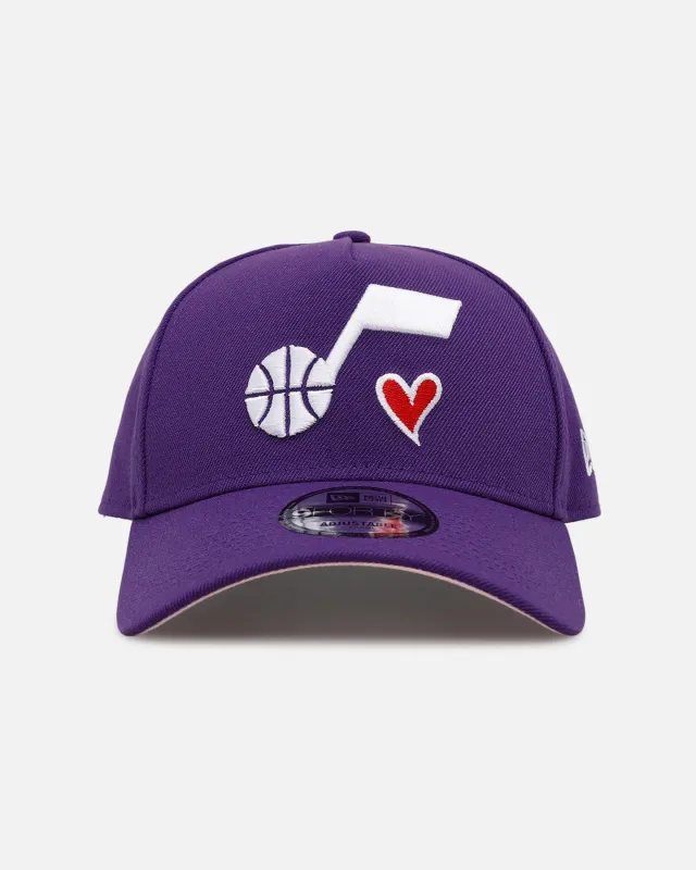 New Era Utah Jazz 'Team Color Hearts' 9FORTY A-Frame Snapback Official Team Color sold by Culture Kings
