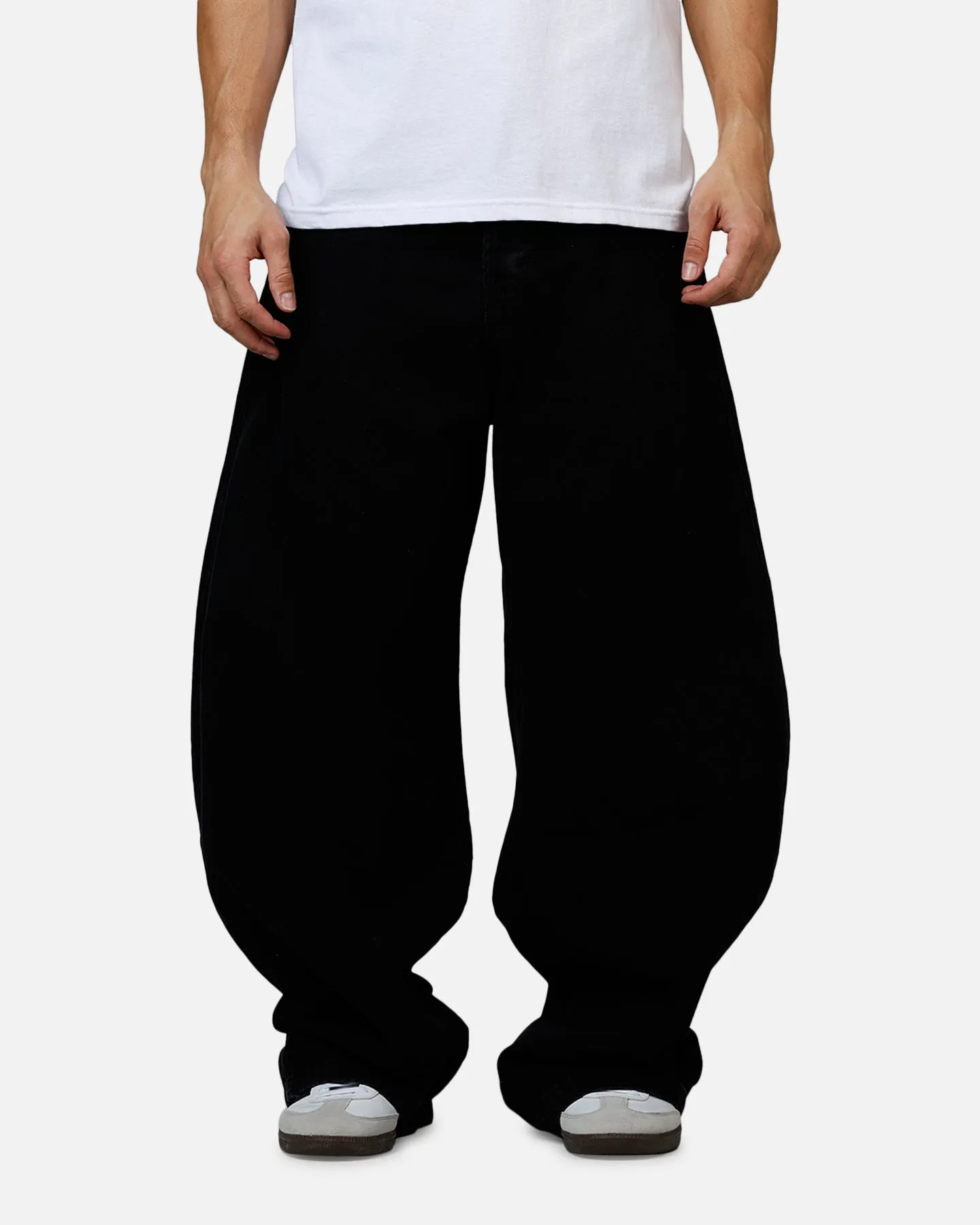 MNML Barrel Denim Jeans Washed Black sold by Culture Kings