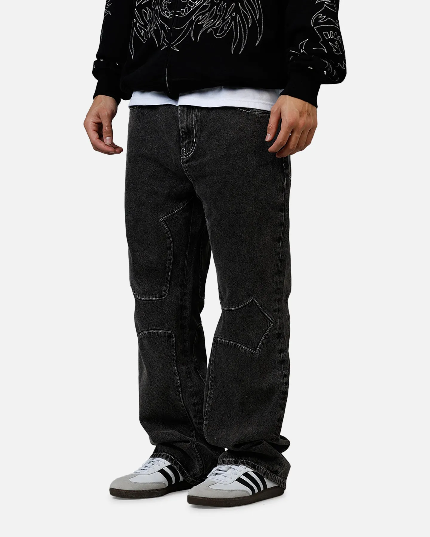 Revenge Cross Denim Pants Black sold by Culture Kings product image thumbnail 4