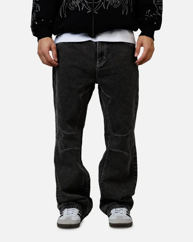 Revenge Cross Denim Pants Black sold by Culture Kings