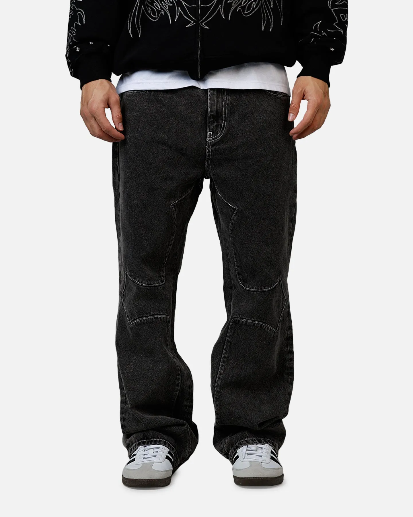 Revenge Cross Denim Pants Black sold by Culture Kings