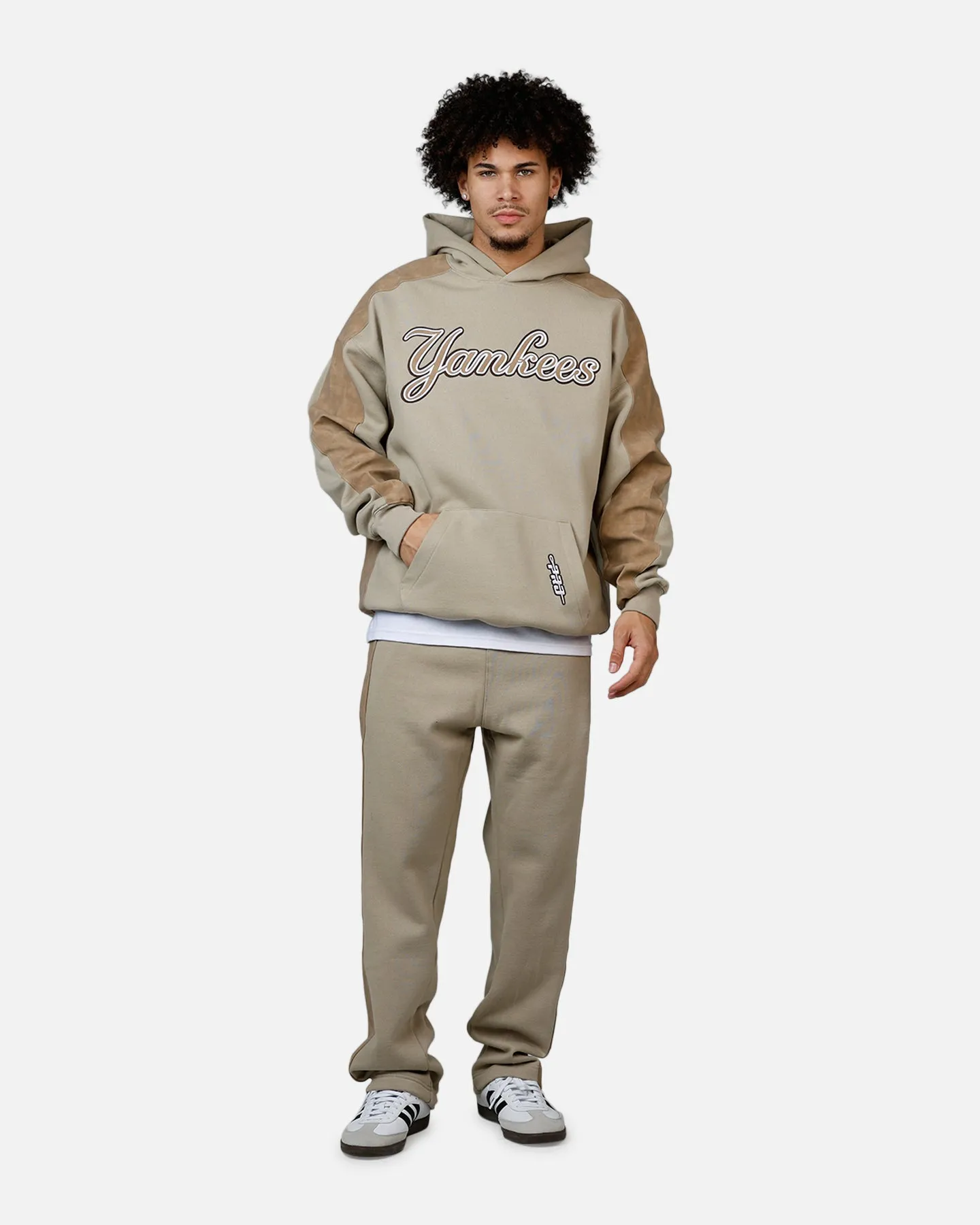 Pro Standard New York Yankees Panel Hoodie Tan sold by Culture Kings product image thumbnail 3