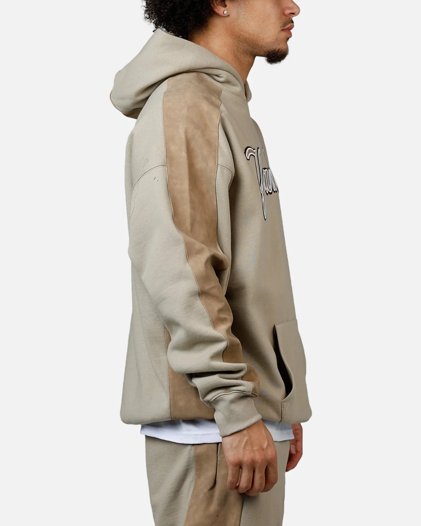 Pro Standard New York Yankees Panel Hoodie Tan sold by Culture Kings product image thumbnail 4