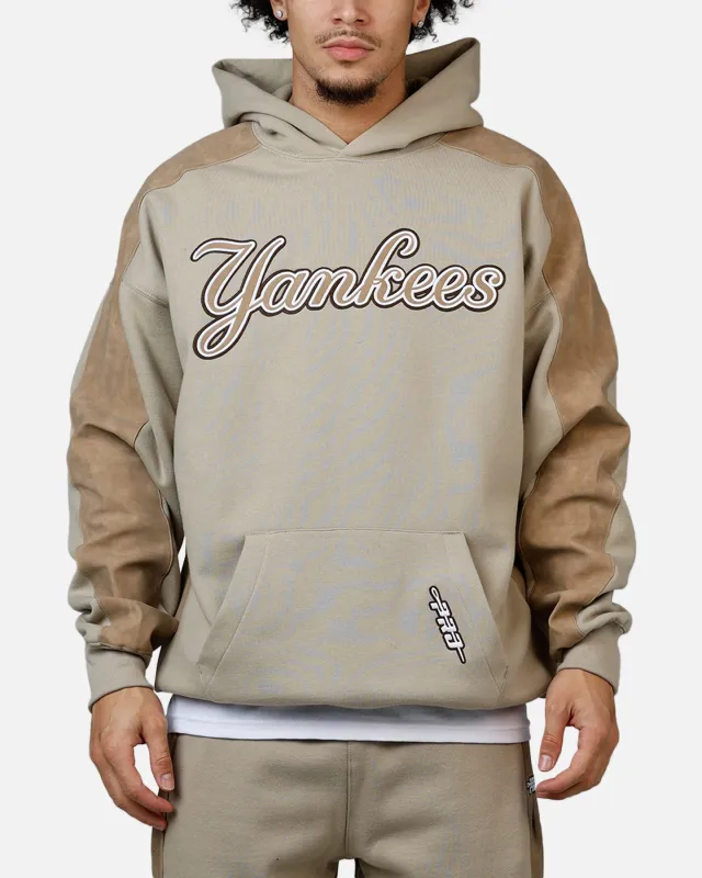 Pro Standard New York Yankees Panel Hoodie Tan sold by Culture Kings