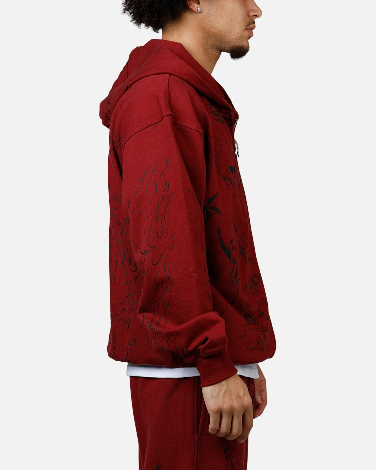 Revenge Tattoo Zip Hoodie Red sold by Culture Kings product image thumbnail 4