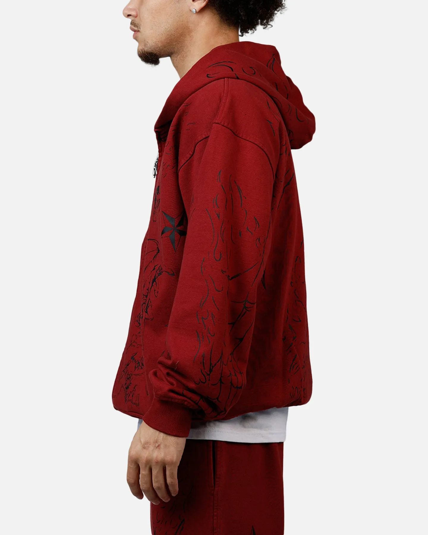 Revenge Tattoo Zip Hoodie Red sold by Culture Kings product image thumbnail 5