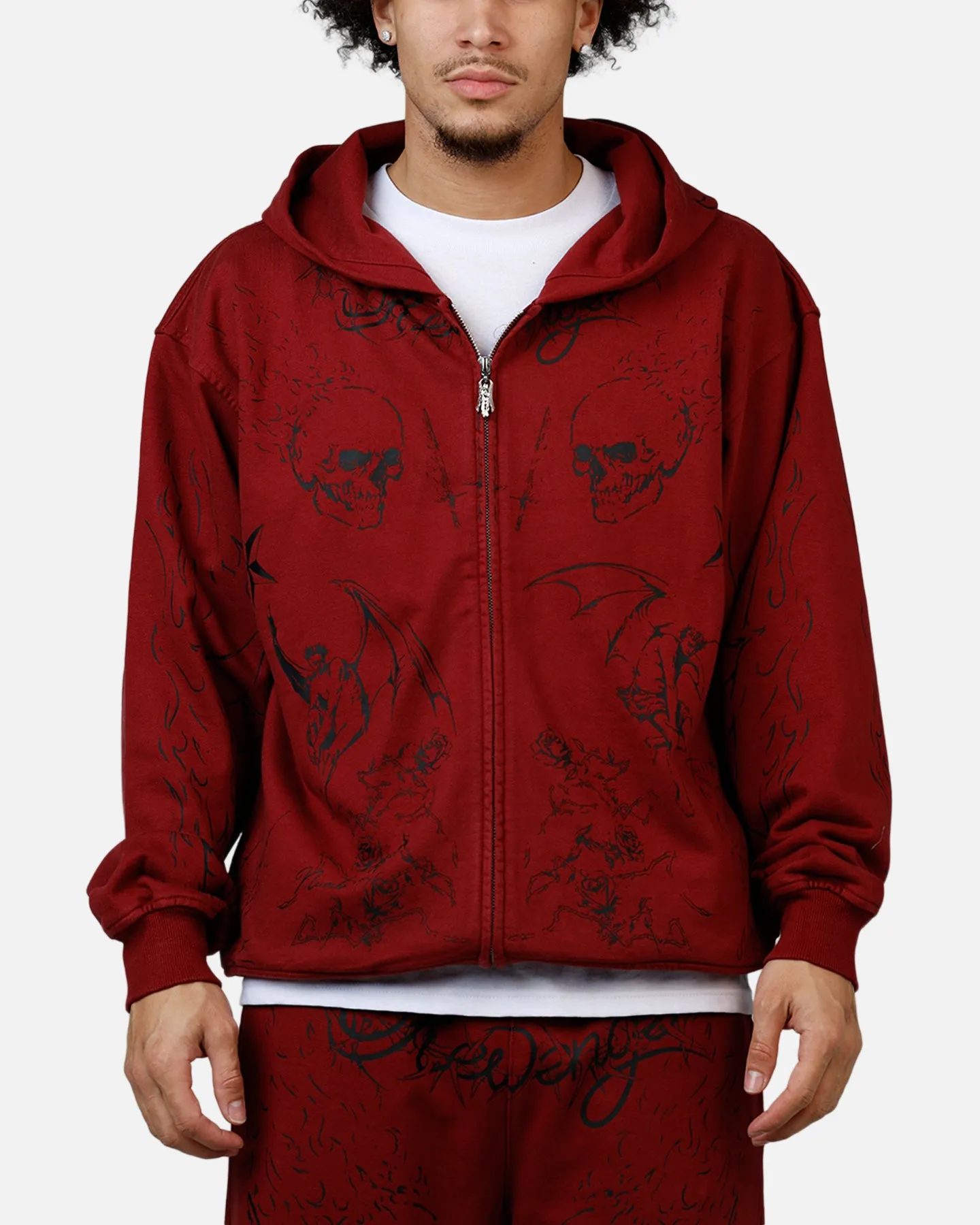 Revenge Tattoo Zip Hoodie Red sold by Culture Kings product image thumbnail 2