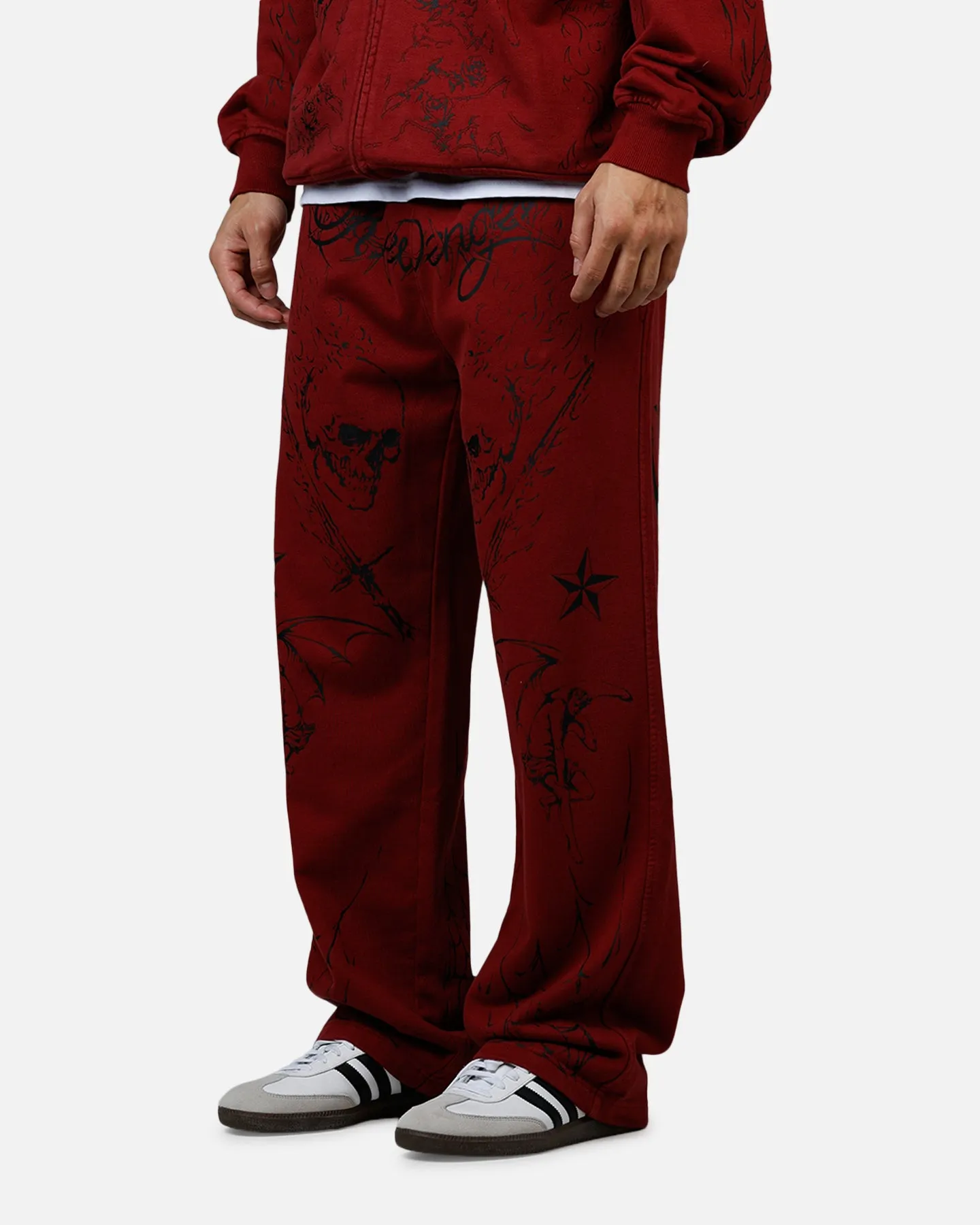 Revenge Tattoo Sweatpants Red sold by Culture Kings product image thumbnail 4