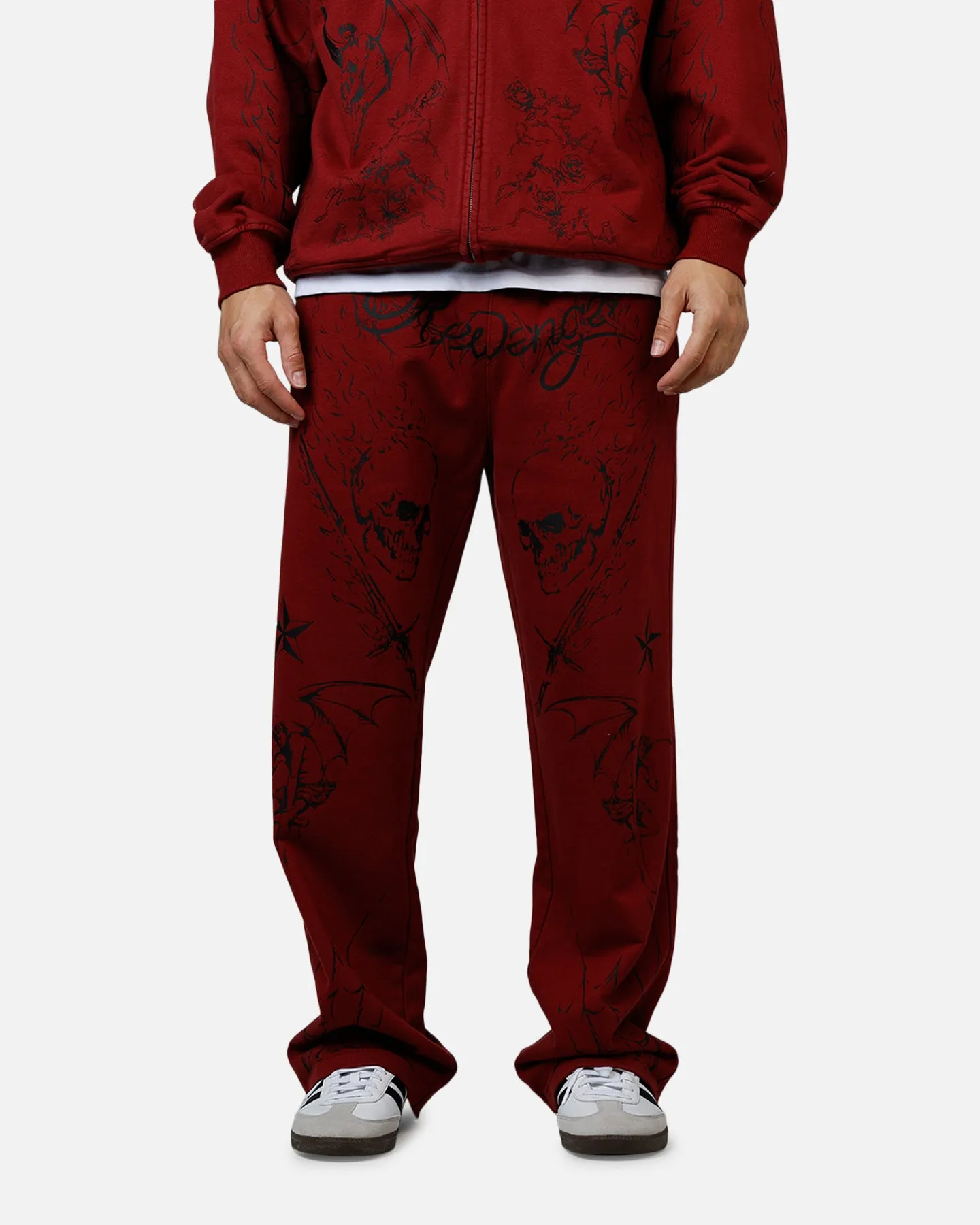 Revenge Tattoo Sweatpants Red sold by Culture Kings