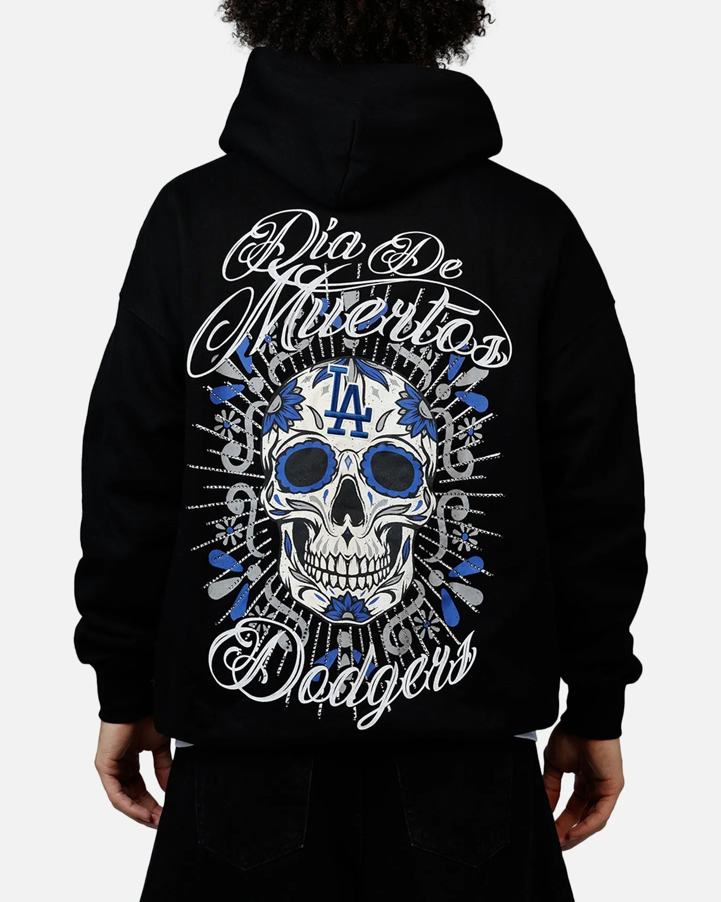Pro Standard Los Angeles Dodgers Eternal Skull Hoodie Black/Blue sold by Culture Kings
