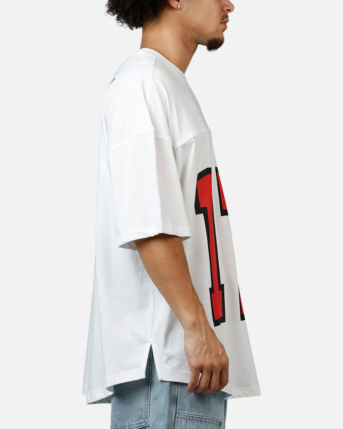 Carre Hitta Grid Iron T-Shirt Off White/Red sold by Culture Kings product image thumbnail 4