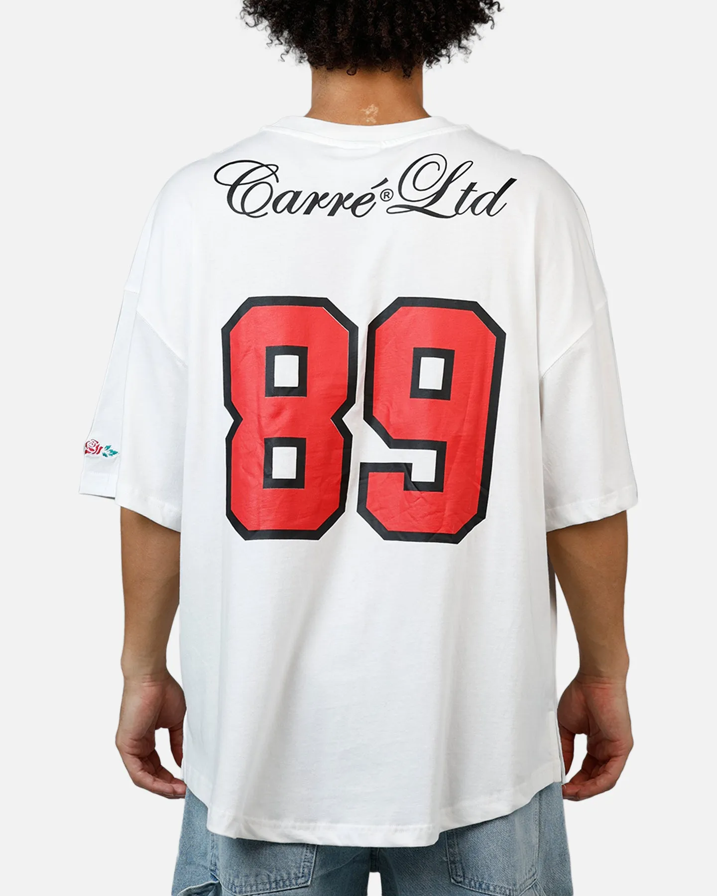 Carre Hitta Grid Iron T-Shirt Off White/Red sold by Culture Kings