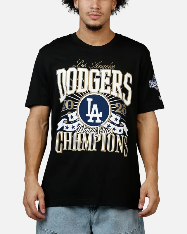 New Era Los Angeles Dodgers World Series Champs T-Shirt Black sold by Culture Kings