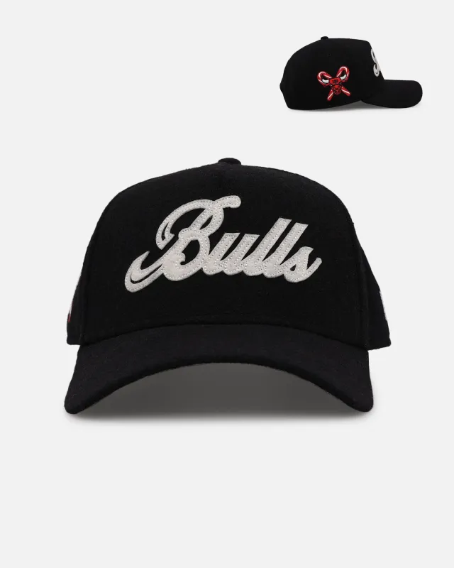 New Era Chicago Bulls 'Candy Cane Side Patch' 9FORTY A-Frame Snapback Official Team Color sold by Culture Kings